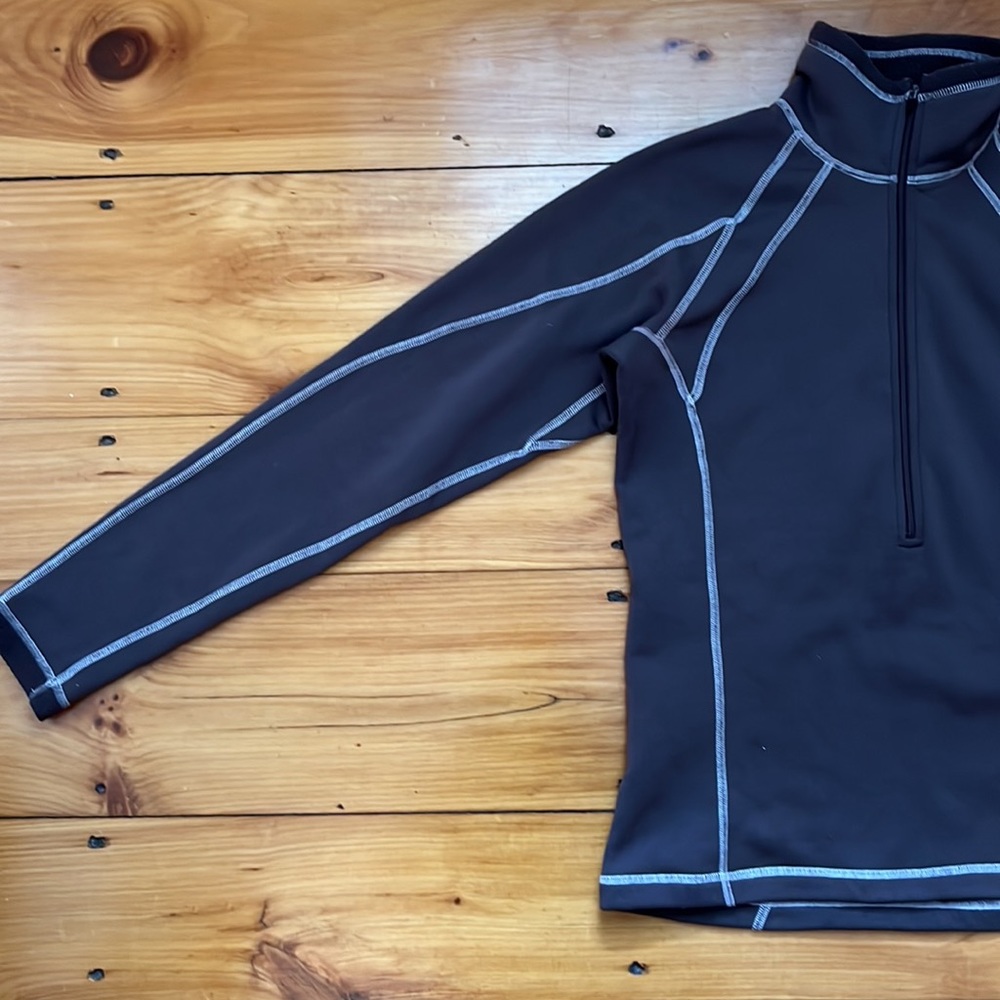 Cloudveil mid layer quarter zip fleece. Size Medium. Color Brown. - Picture 6 of 13